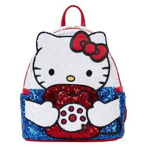 Loungefly Sanrio Hello Kitty Phone Sequin Cosplay Mini Backpack Exclusive